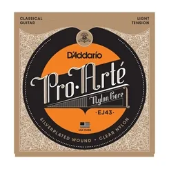 Encordoamento para Violão Nylon D'Addario EJ43 Pro Arte Light
