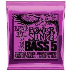 Encordoamento para Contra-Baixo 5 Cordas Ernie Ball Power Slinky (.050-.135) 2821