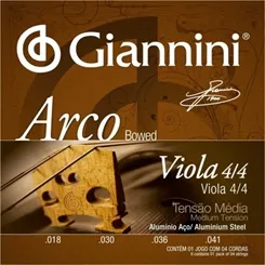 Encordoamento para Viola de Arco Giannini GEAVOA