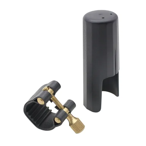 Braçadeira para Sax-Alto CMS LS Couro + Cobre Boquilha