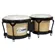 Bongô 6" x 7" Luen 45017 Natural Ferragem Preta Pele Sintética