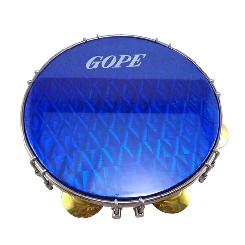 Pandeiro 10'' Gope 641PECR Profissional Pele Holográfica