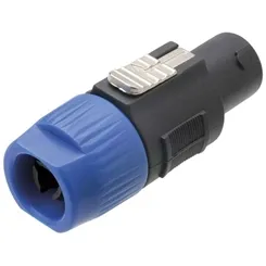 Plug Speakon MXT Macho 4 Polos Azul 64.1.516