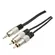 Cabo P2 Stereo X 2 RCA MXT 8.1.629 Dourado 24K Profissional 1,8 Metro