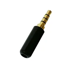 Plug P-2 4C Stereo MXT 64.1.574 P31G-B4 Profissional Preto/Dourado