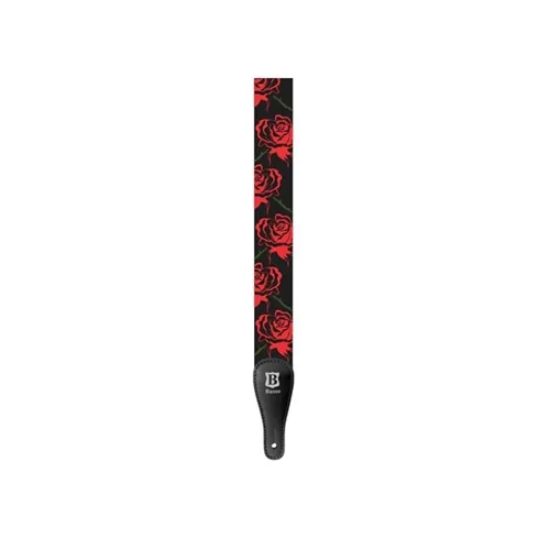 Correia para Violão/ Guitarra Basso DE 27 Rosas Vermelhas