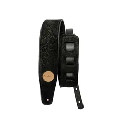 Correia para Violão/ Guitarra/ Baixo Basso VT SL 52 Floral Preto