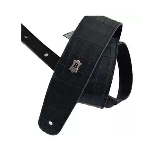 Correia para Violão/ Guitarra/ Baixo Basso VT L 10 Croco Preto