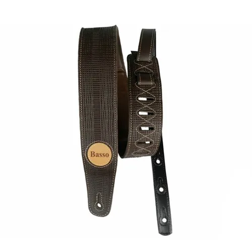 Correia para Violão/ Guitarra/ Baixo Basso VT SB 06 Palha Café