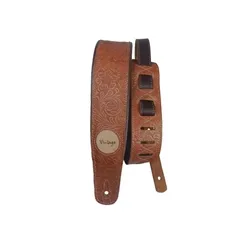 Correia para Violão/ Guitarra/ Baixo Basso VT SL 83 Floral Envelhecido Whiskey