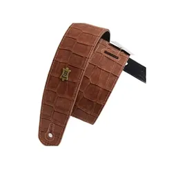 Correia para Violão/ Guitarra/ Baixo Basso VT L 11 Croco Marrom