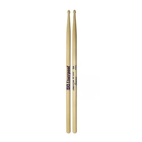 Baqueta para Bateria Liverpool Hickory 5A Ponta Madeira HY5AM (Par)