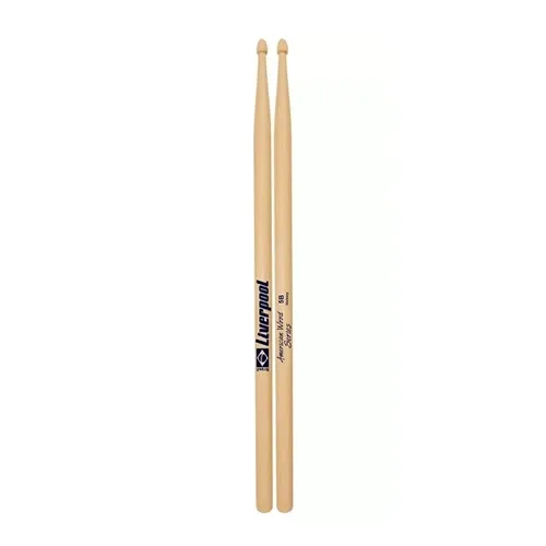 Baqueta para Bateria Liverpool Hickory 5B Ponta Madeira HY5BM (Par)