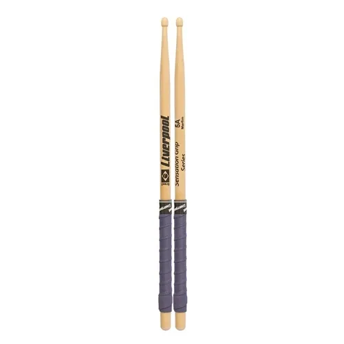 Baqueta para Bateria Liverpool Sensation Grip 5A Ponta Madeira EVA5AM (Par)