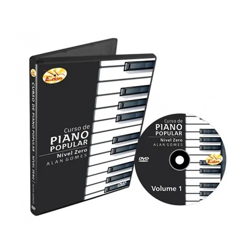 DVD Curso de Piano Nível Zero Volume 1 CPNZ1 Edon