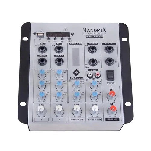 Mesa de Som 5 Canais LL NA502R BT Bluetooth