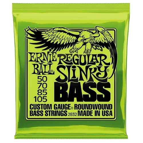 Encordoamento para Contra-Baixo 4 Cordas Ernie Ball Regular Slinky (.050-.105) 2832