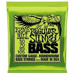 Encordoamento para Contra-Baixo 4 Cordas Ernie Ball Regular Slinky (.050-.105) 2832