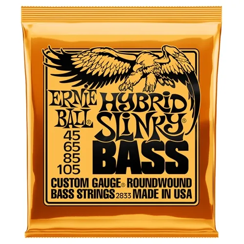 Encordoamento para Contra-Baixo 4 Cordas Ernie Ball Hybrid Slinky (.045/.105) 2833