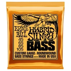 Encordoamento para Contra-Baixo 4 Cordas Ernie Ball Hybrid Slinky (.045/.105) 2833