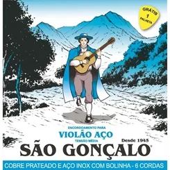 Encordoamento para Violão Aço São Gonçalo 125 .011 Prata