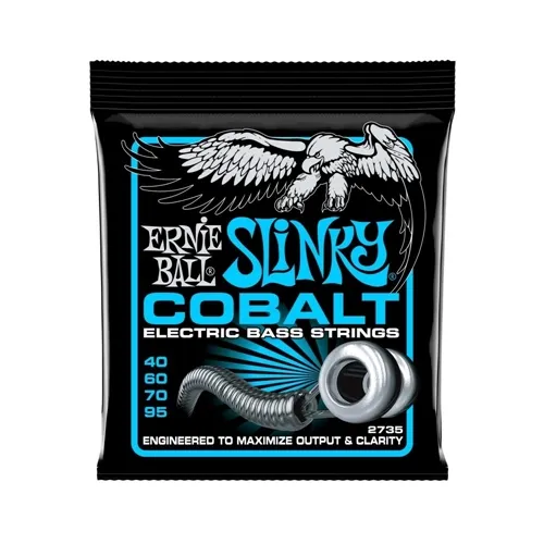 Encordoamento para Contra-Baixo 4 Cordas Ernie Ball Cobalt Extra Slinky .040 2735