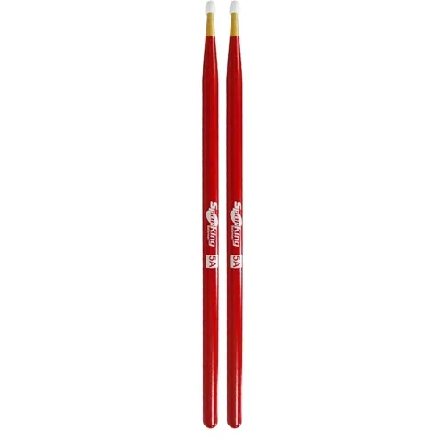 Baqueta para Bateria Spanking 5A Ponta Nylon Colorida 4064