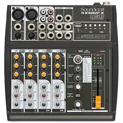 Mesa de Som 6 Canais Soundcraft SX602FX-USB