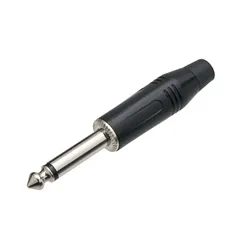 Plug P10 Mono MXT 64.1.536 Profissional Preto Ponta Cobre P04BC-NC1