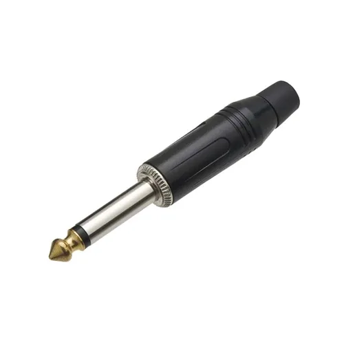 Plug P10 Mono MXT 64.1.538 Profissional Preto Ponta Cobre P04BC-GC1