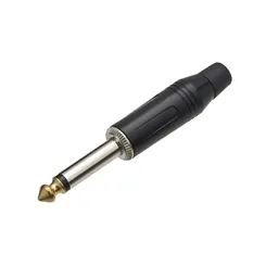 Plug P10 Mono MXT 64.1.538 Profissional Preto Ponta Cobre P04BC-GC1