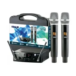Microfone sem Fio (2 Mão) Vokal VMS-12 UHF 10 Frequências