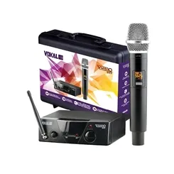 Microfone sem Fio (1 Mão) Vokal VMS-10 UHF 10 Frequências