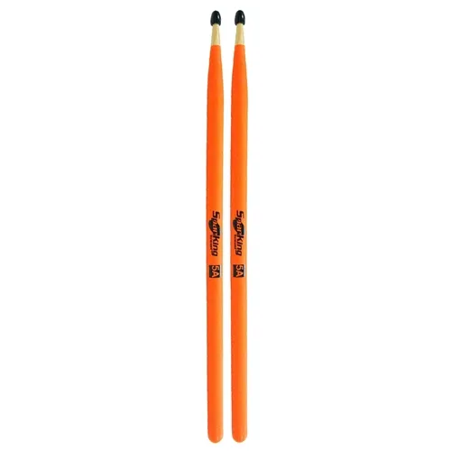 Baqueta para Bateria Spanking 5A Ponta Nylon Luminosa 4117(Par)