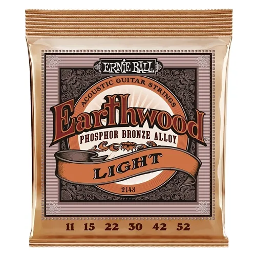 Encordoamento para Violão Aço Ernie Ball Earthwood Phosphor Bronze (.011/.052) Light 2148