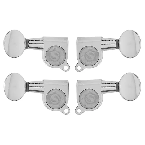 Tarraxa para Ukulele Custom Sound CMH104 (2+2) Blindada Cromada