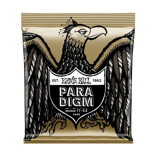 Encordoamento para Violão Aço Ernie Ball Paradigm Bronze 80/20 Light (.011-.052) 2088