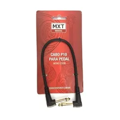 Cabo P10/90° x P10/90° MXT 25cm para Pedal Plug Dourado 8.1.72