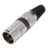 Plug XLR Macho MXT 64.1.317 Níquel/ Preto
