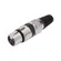Plug XLR Fêmea MXT 64.1.319 Níquel/ Preto