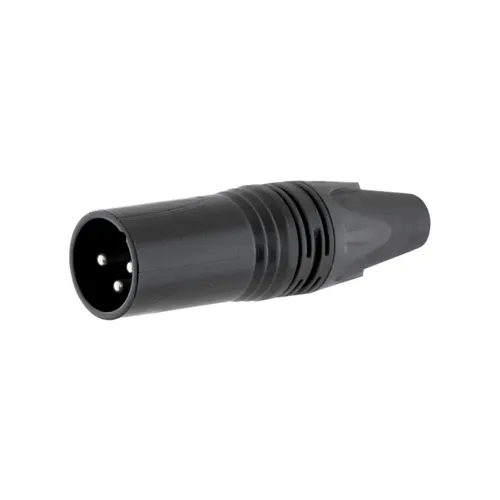 Plug XLR Macho MXT 64.1.564 Preto Profissional C30MN3B