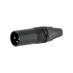 Plug XLR Macho MXT 64.1.564 Preto Profissional C30MN3B