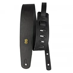 Correia para Violão/ Guitarra/ Baixo Basso ECO 01 Preto Couro Vegano
