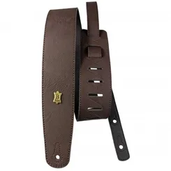 Correia para Violão/ Guitarra/ Baixo Basso ECO 02 Café Couro Vegano