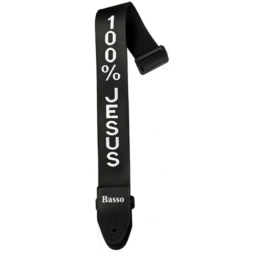 Correia para Violão/ Guitarra Basso NY-01 Sintética - 100% Jesus