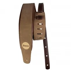 Correia para Violão/ Guitarra/Baixo Basso CLA 25 Estonada Ferrugem
