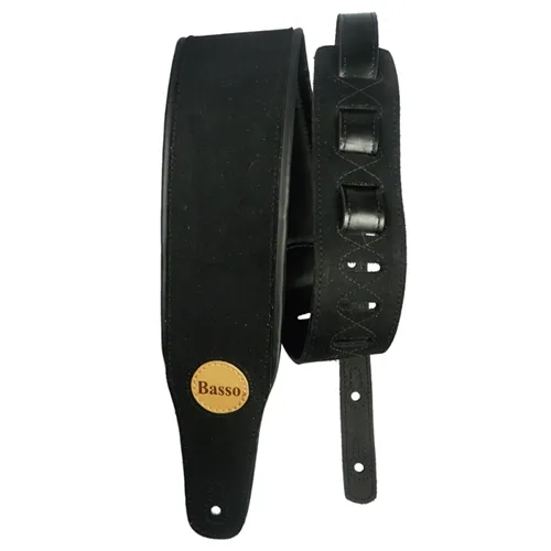 Correia para Violão/ Guitarra/Baixo Basso FB 01 Suede Preta