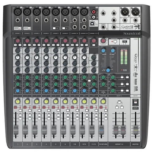 Mesa de Som 12 Canais Soundcraft Signature 12MTK Multi-Track