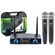 Microfone sem Fio (Kit 2 Microfones de Mão) Karsect KRD-200 DR UHF Recarregável
