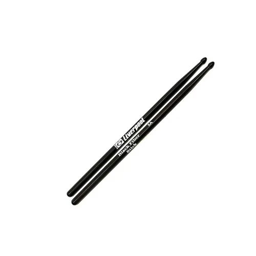 Baqueta para Bateria Liverpool BFS 5AM Fibra Preta (Par)